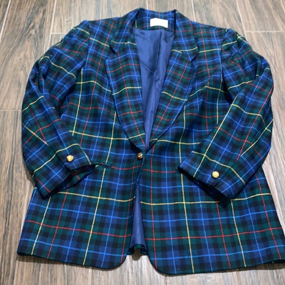 Pendleton Jackets & Blazers - COPY - Pendleton vintage plaid blazer size 14